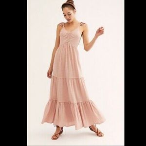 Free People Maxi Dress Beach Pink